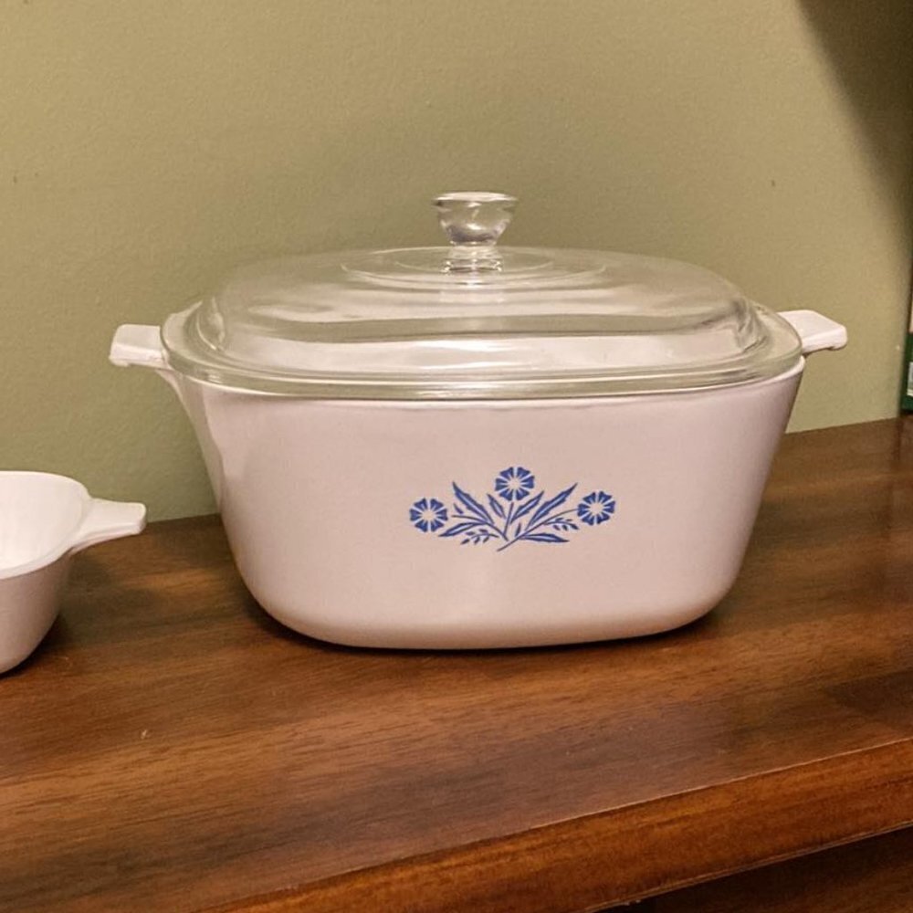 Vintage Cornflower Corning Ware P-2 1/2_B and Petite Dish P_41 - Picture 11 of 12